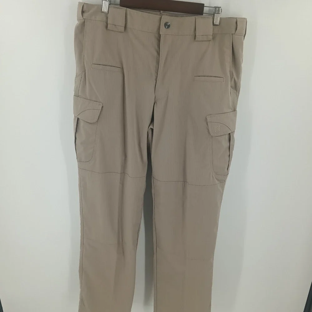 5.11 Tactical Stryke Pants Mens 36x32 Khaki Ripstop Cargo flex-tac 74369-055